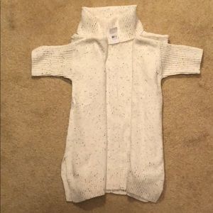 LOFT Flecked Poncho Sweater